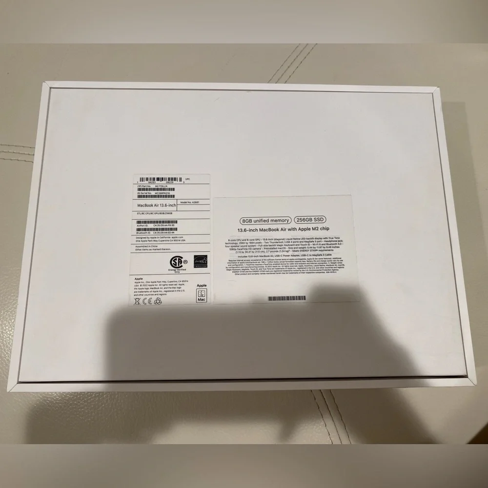 Apple Laptop in White